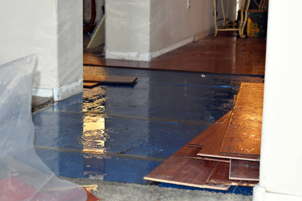 Professional Water Damage Restoration technician working in Poland, OH